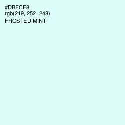 #DBFCF8 - Frosted Mint Color Image